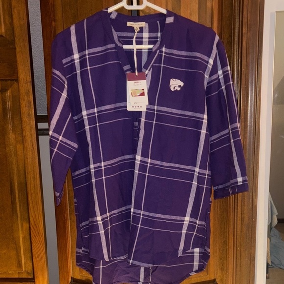 Ug Apparel Tops - Purple Plaid Women's Top K-State University Wildcats